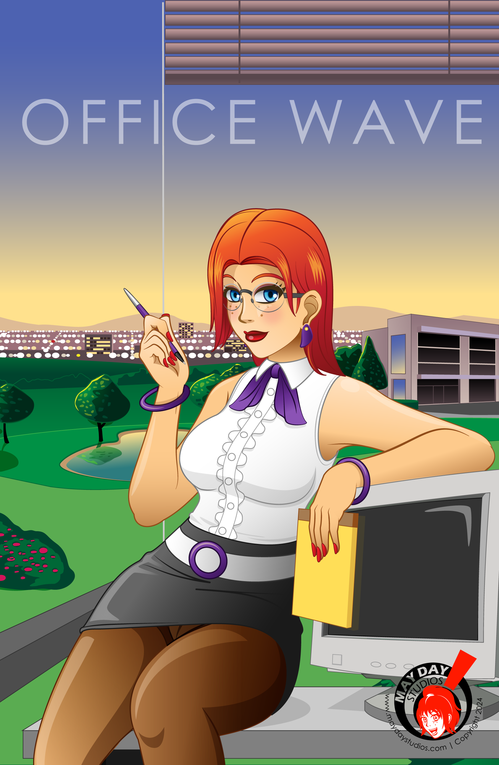 office wave poster